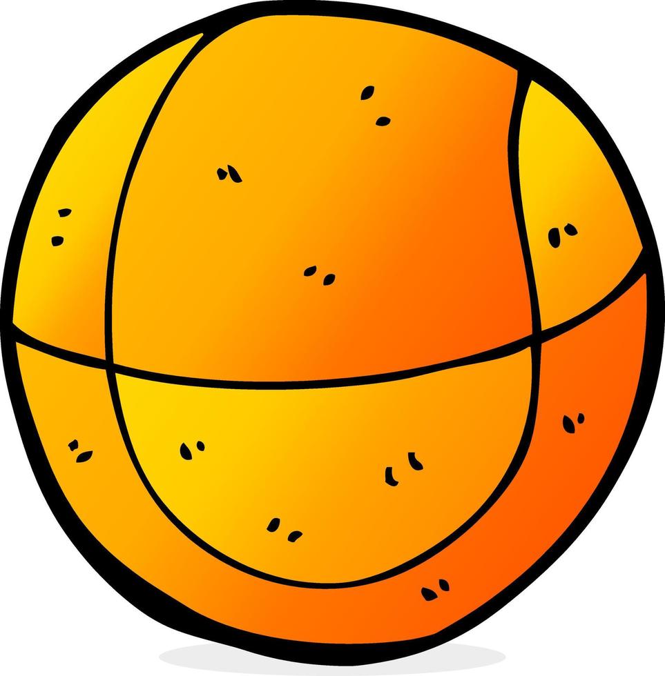 doodle cartoon basketball vector