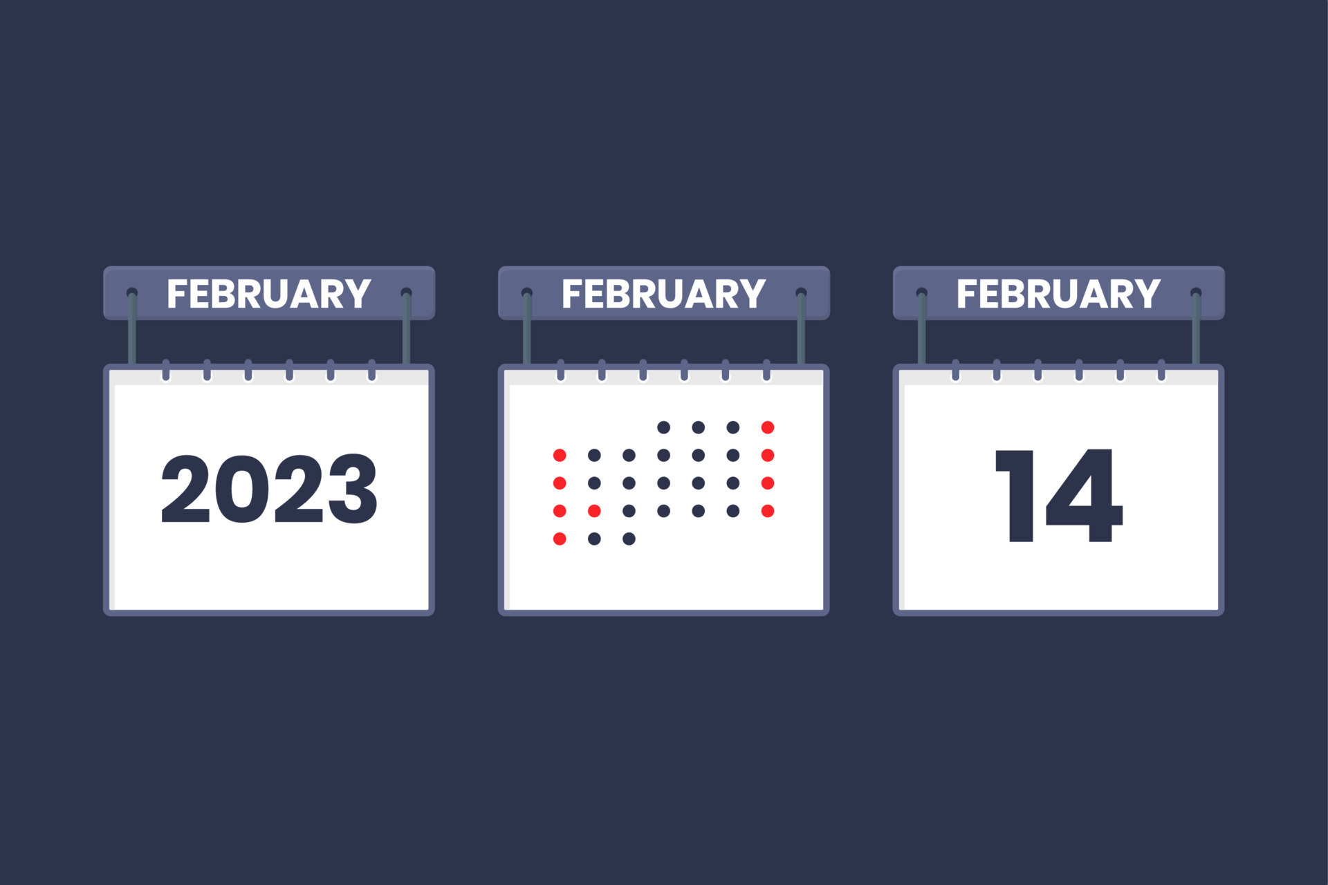 2023 calendar design February 14 icon. 14th February calendar schedule, appointment, important date concept. 12942600 Vector Art at Vecteezy 2023-calendar-design-february-14-icon-14th-february-calendar-schedule-appointment-important-date-concept-12942600-vector-art-at-vecteezy