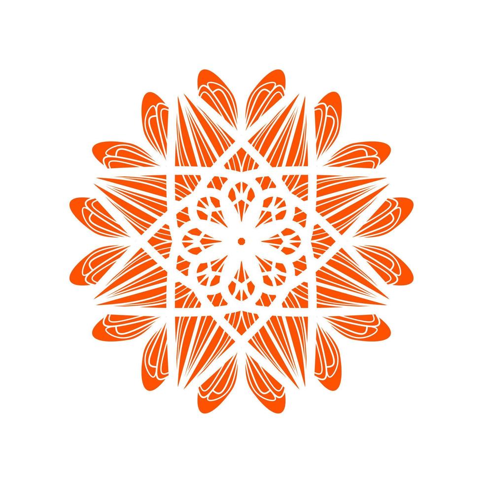 asian circle flower pattern. Ornamental round pattern. Round Pattern Mandala. Round backgrounds for the greeting cards, invitation, tattoo template, business style, cards or else. Vector illustration