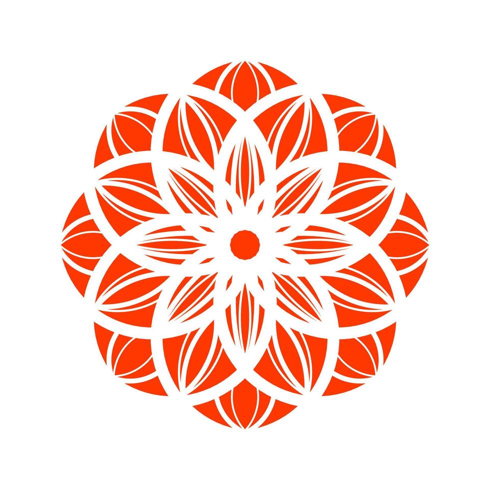asian circle flower pattern. Ornamental round pattern. Round Pattern Mandala. Round backgrounds for the greeting cards, invitation, tattoo template, business style, cards or else. Vector illustration