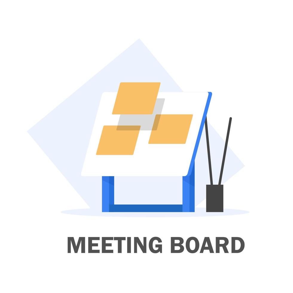 meeting board,Concept of conference,teamwork, presenting financial results vector