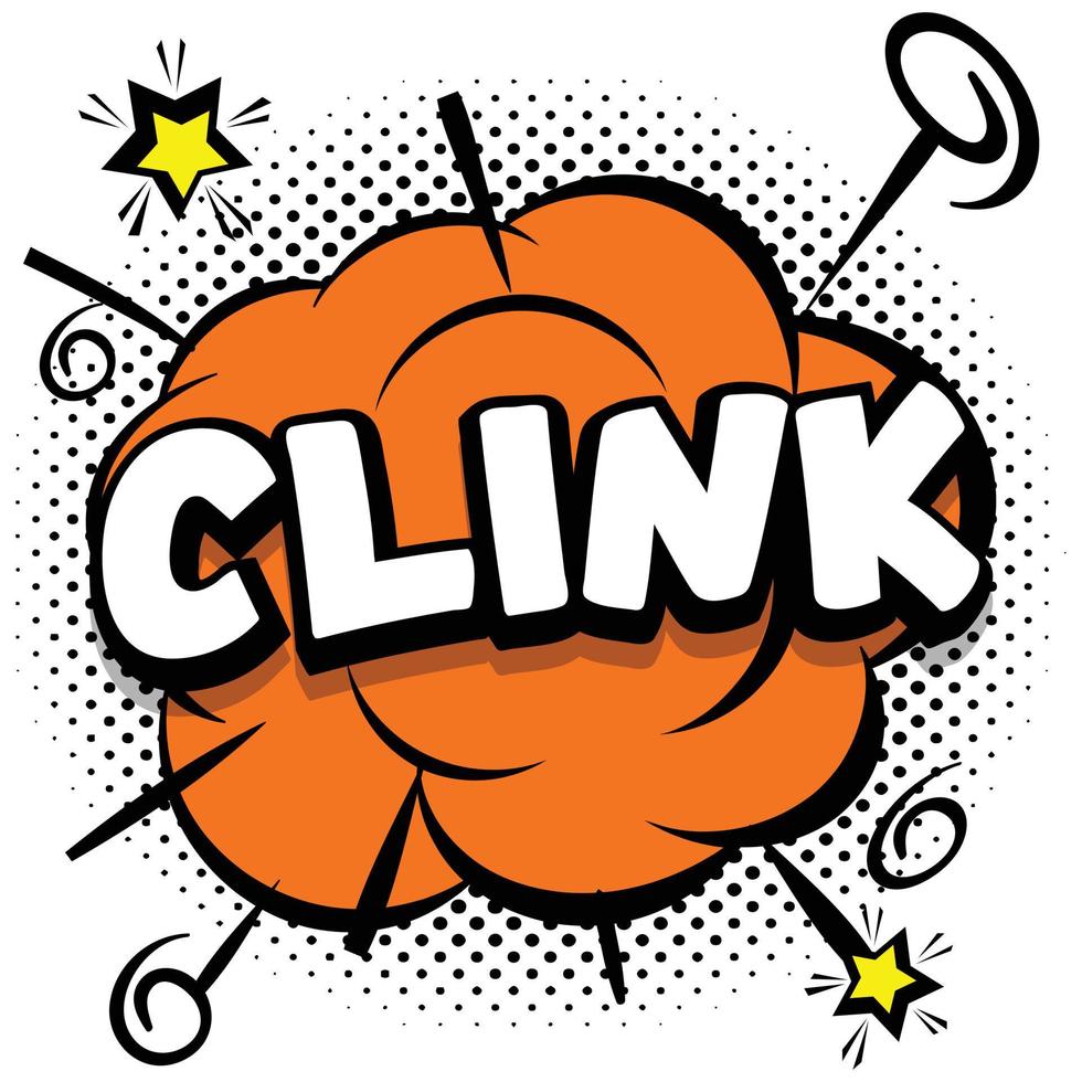 clink Comic bright template with speech bubbles on colorful frames vector