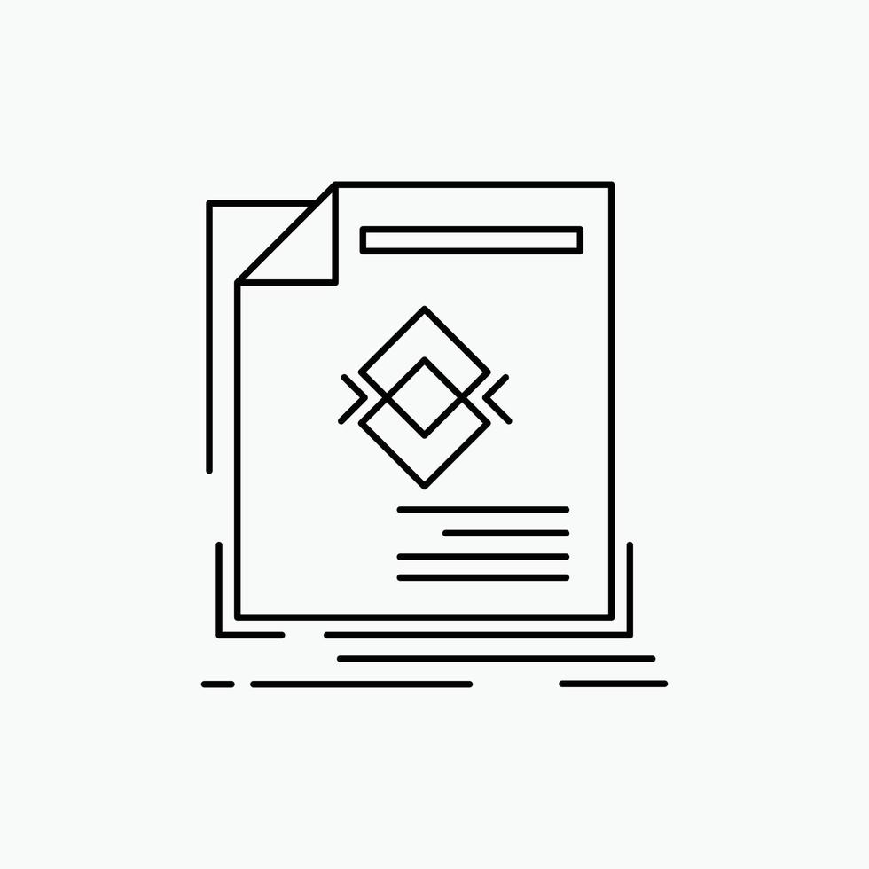 ad. advertisement. leaflet. magazine. page Line Icon. Vector isolated illustration
