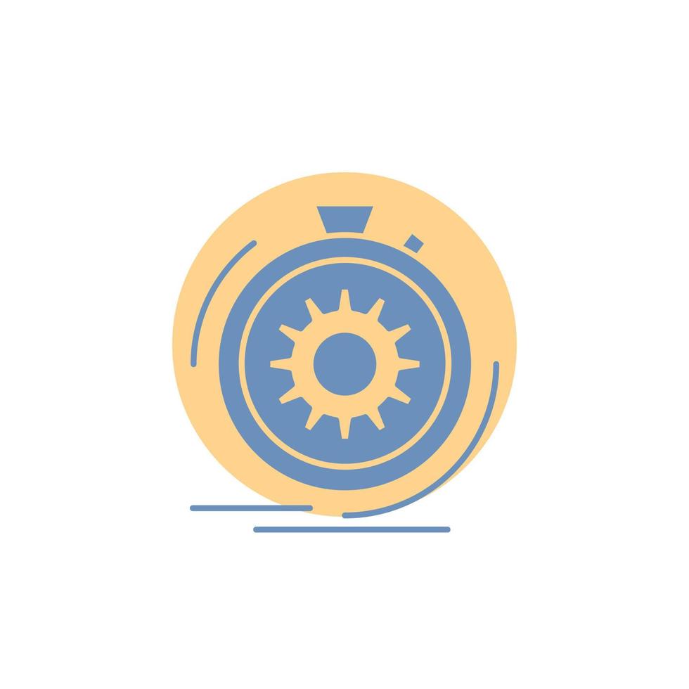 Action. fast. performance. process. speed Glyph Icon. vector