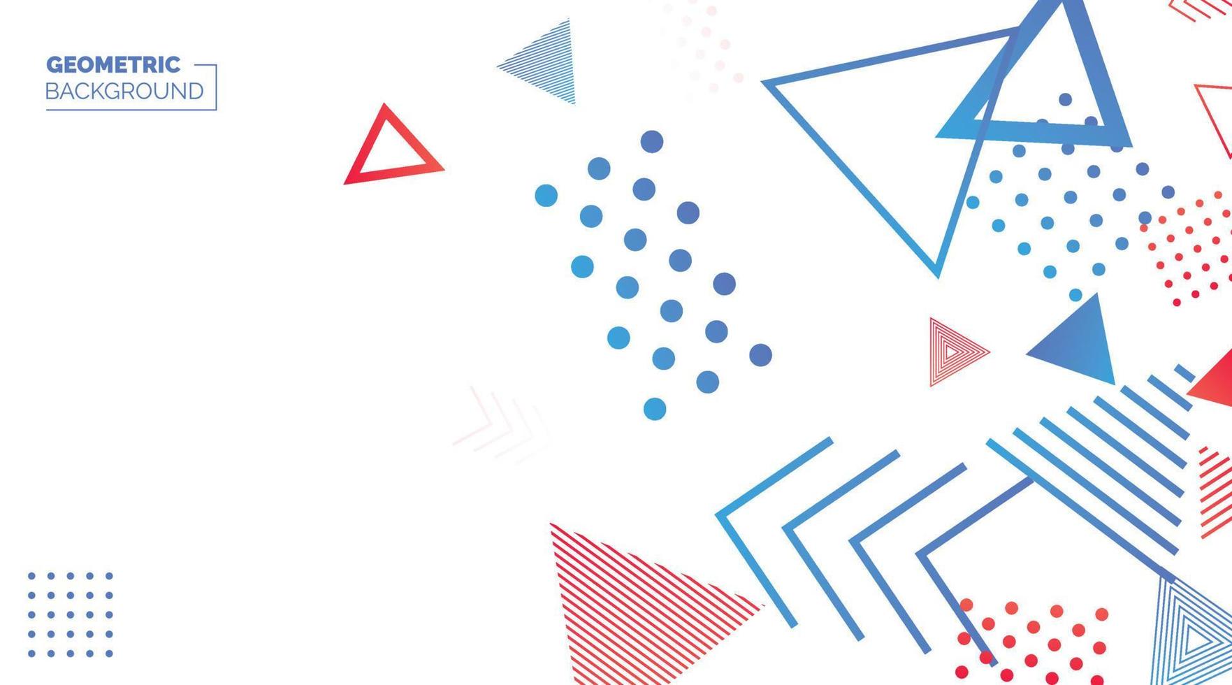 Colorful geometric Banner background. Minimal cover template design for web. Modern abstract background with geometric shapes and lines. Eps10 Vector