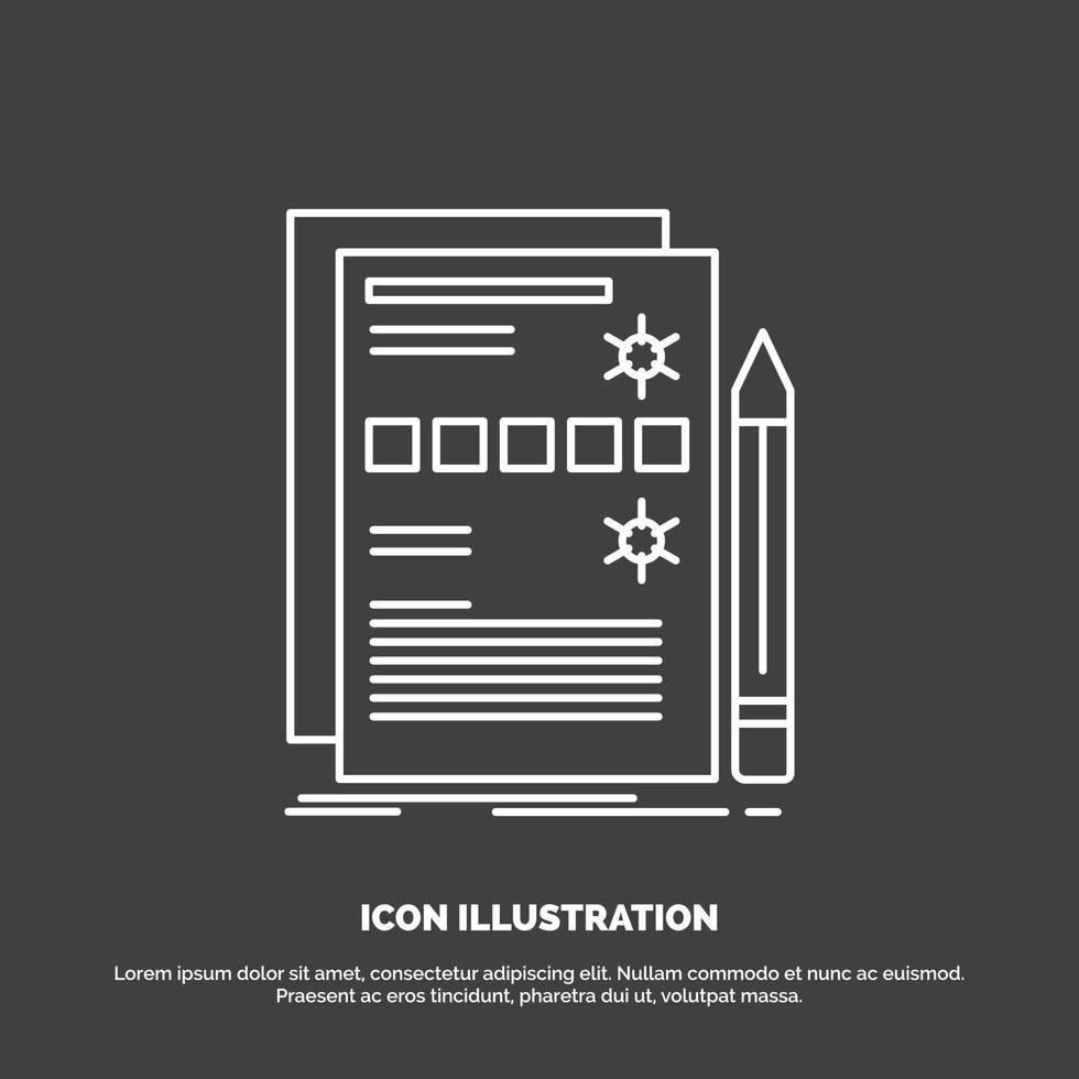 Component. data. design. hardware. system Icon. Line vector symbol for UI and UX. website or mobile application