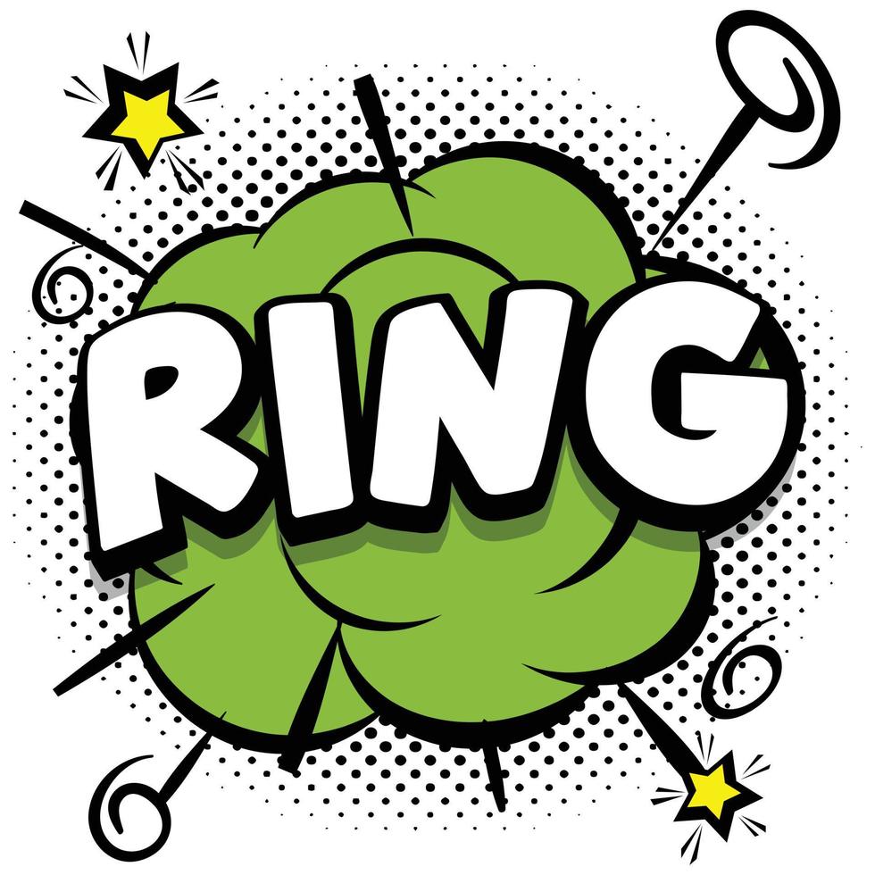 ring Comic bright template with speech bubbles on colorful frames vector