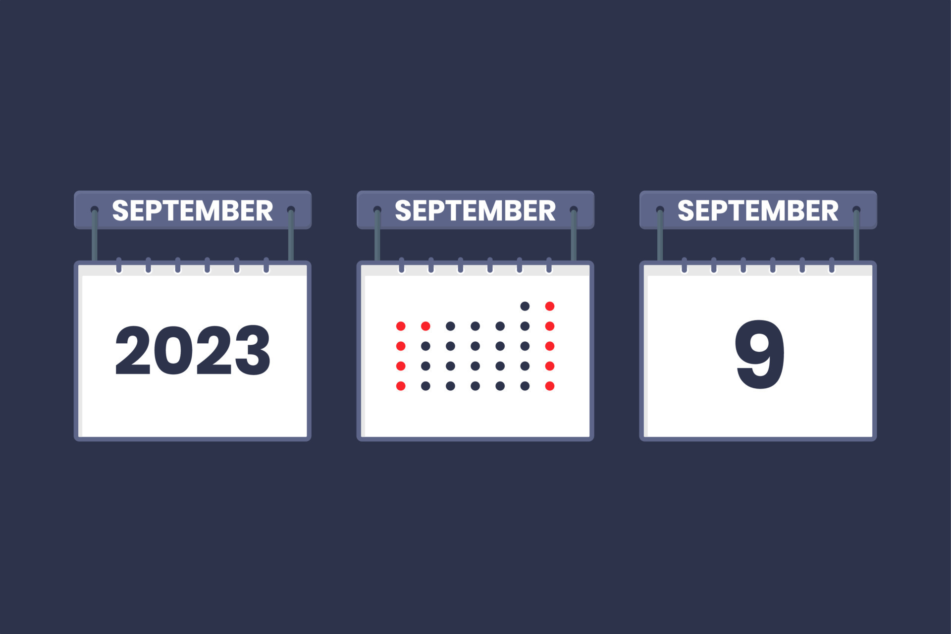 2023 calendar design September 9 icon 9th September calendar schedule 2023 calendar design September 9 icon 9th September calendar schedule