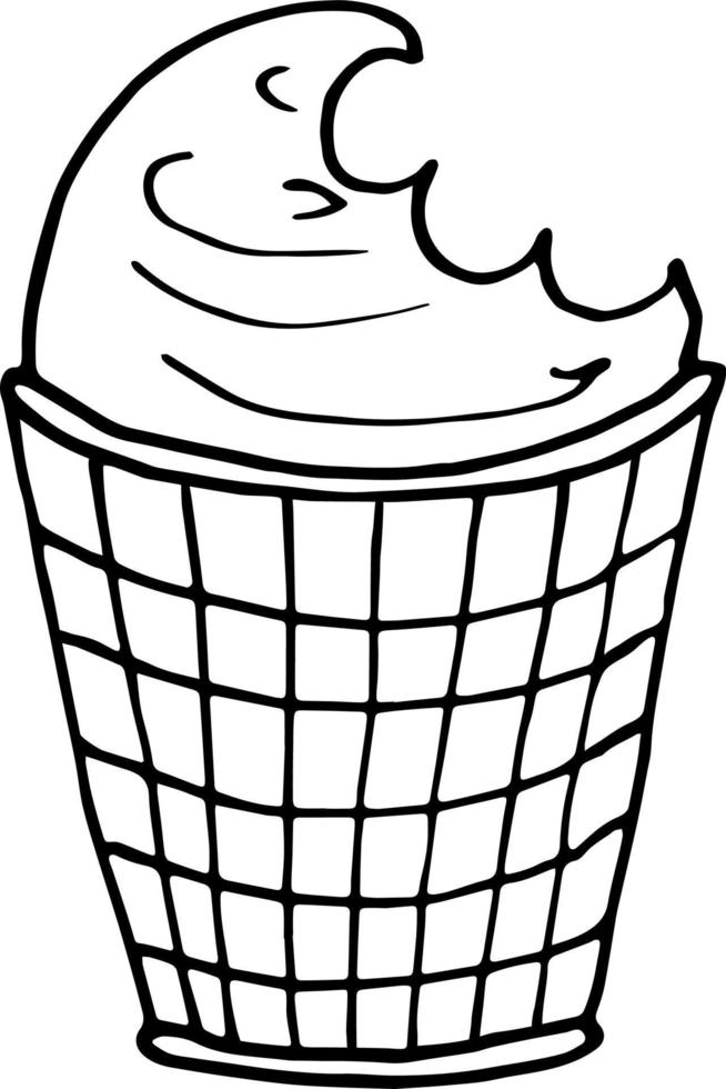 An ice cream vector illustration