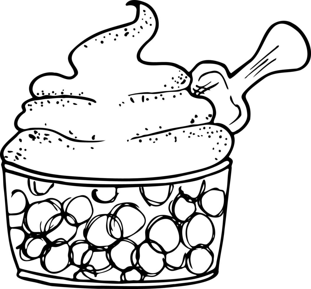 An ice cream vector illustration