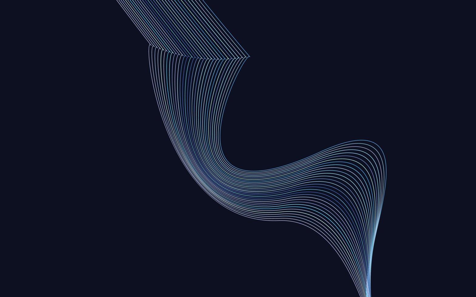 Stylish Colorful Lines wavy lines abstract background design vector