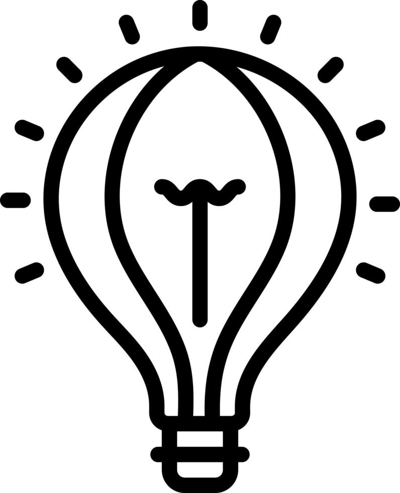 icono de línea para idea vector