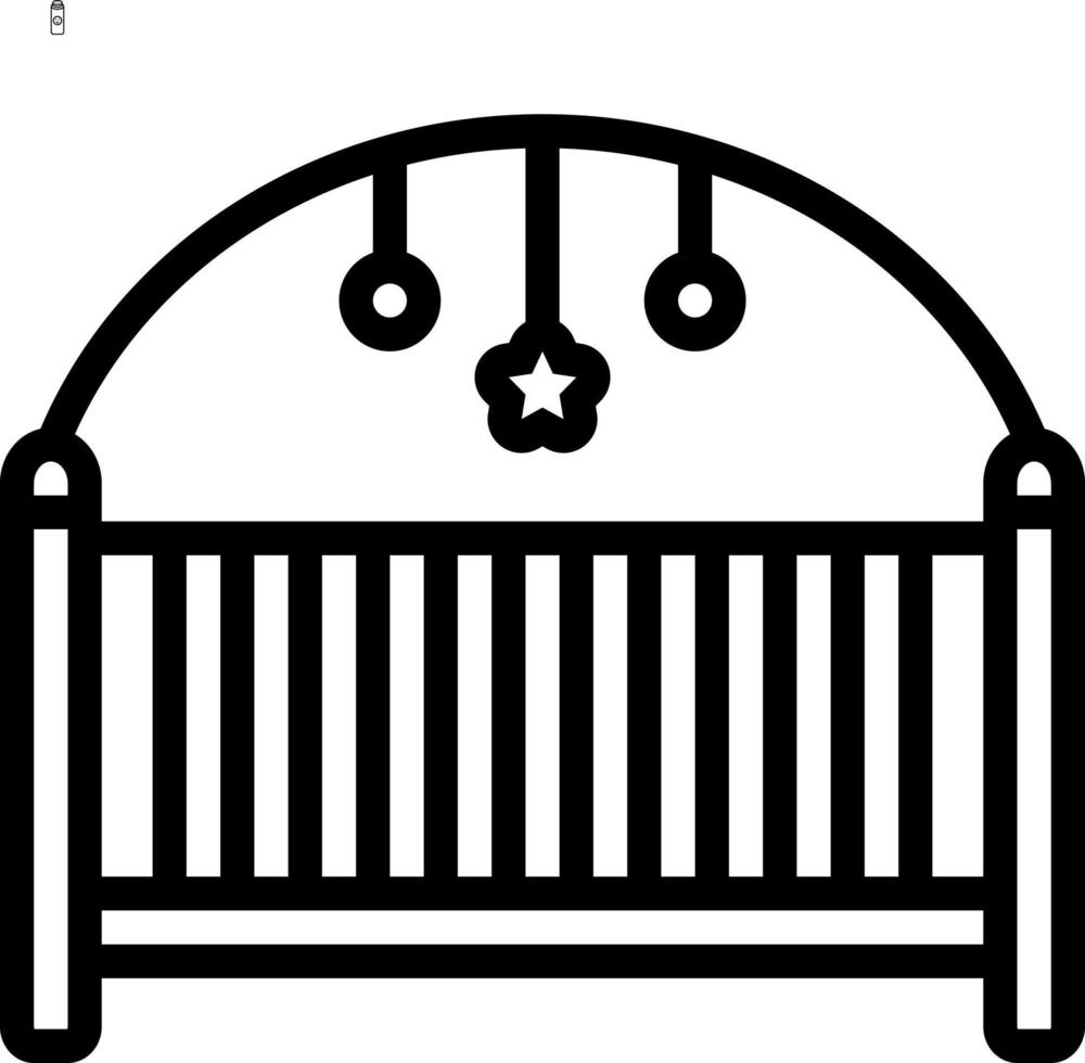 line icon for play pen vector