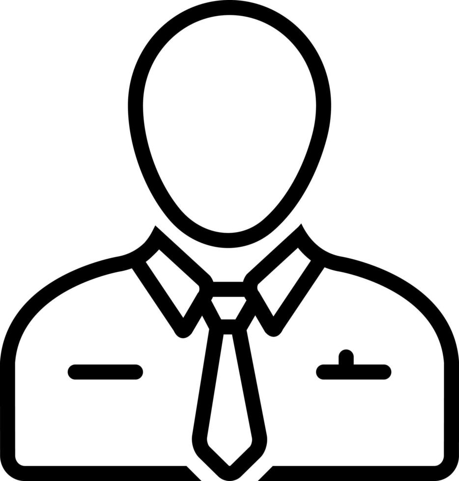 line icon for manager vector