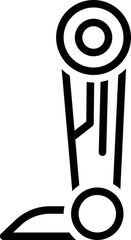 line icon for prosthesis vector