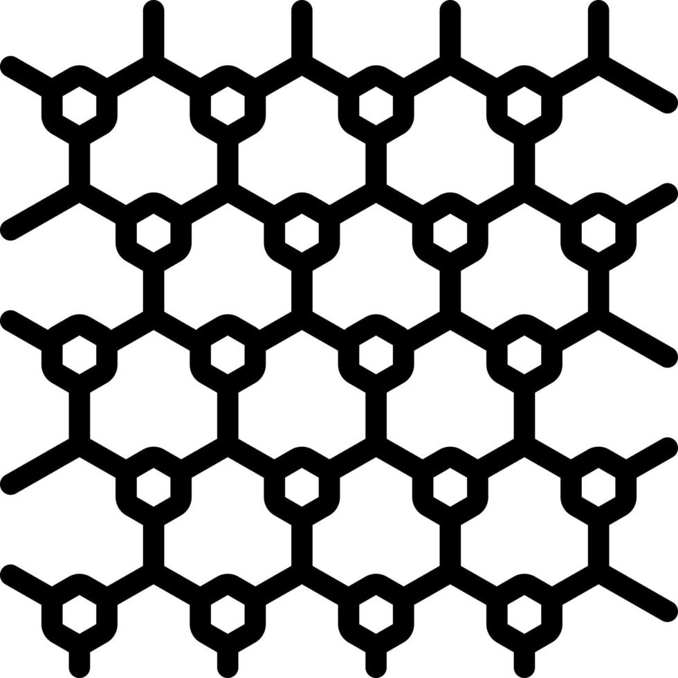 line icon for graphene vector