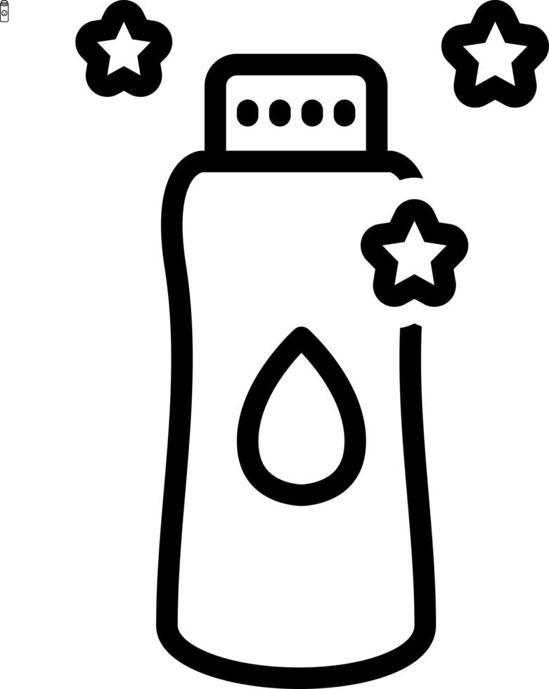 line icon for baby powder vector