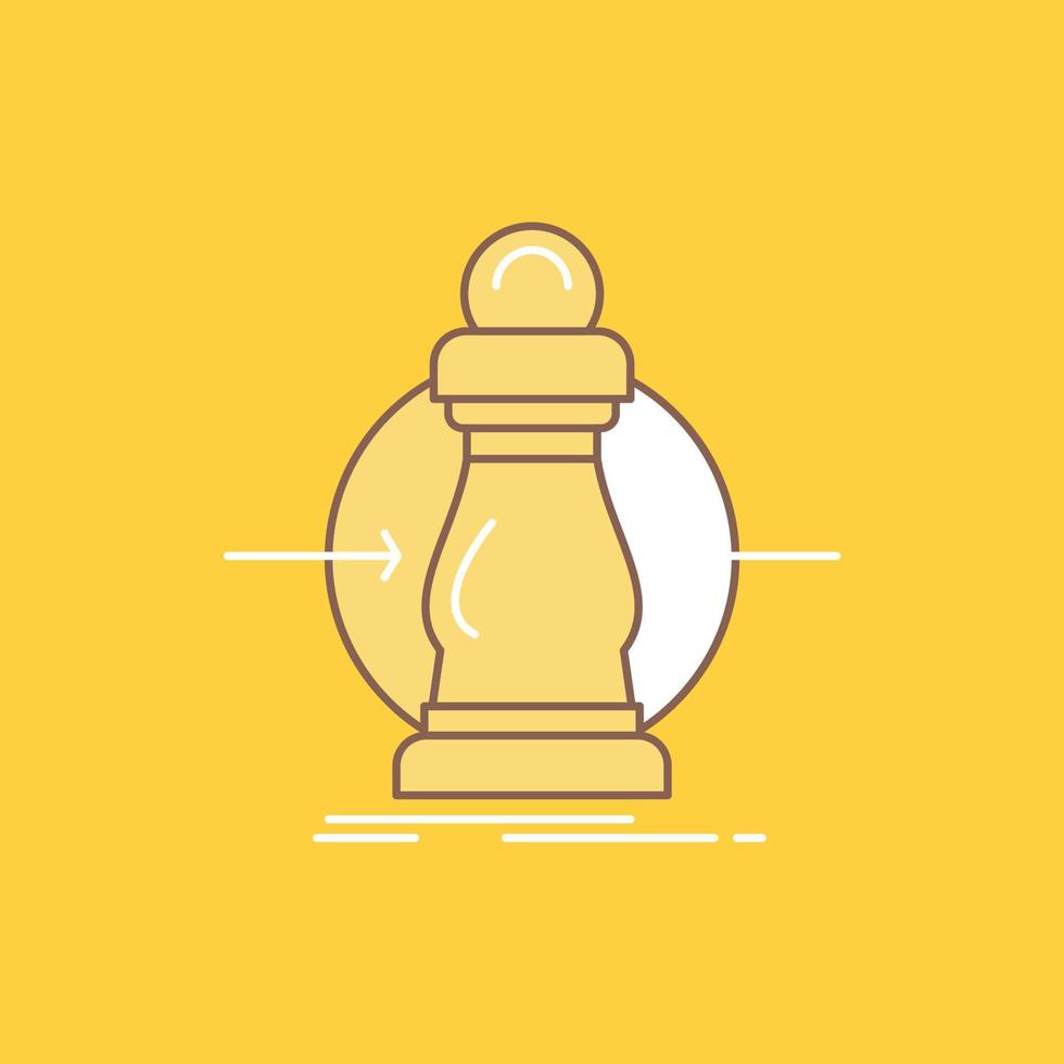 consumo. costo. gastos. más bajo. reducir el icono relleno de línea plana. hermoso botón de logotipo sobre fondo amarillo para ui y ux. sitio web o aplicación móvil vector