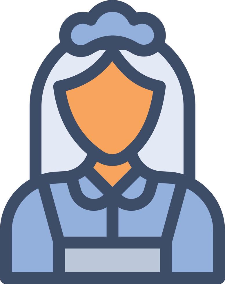 maid vector illustration on a background.Premium quality symbols.vector icons for concept and graphic design.