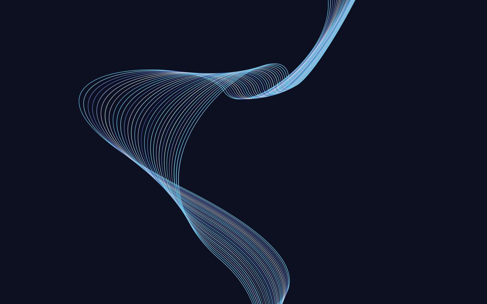 Wave with shadow. Abstract Colorful Lines lines on a background vector