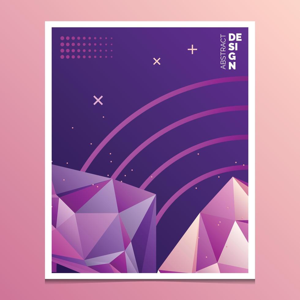 Flyer. Brochure Design Templates. Geometric Triangular Abstract Modern Backgrounds. Mobile Technologies. Applications and Online Services Infographic Concept vector