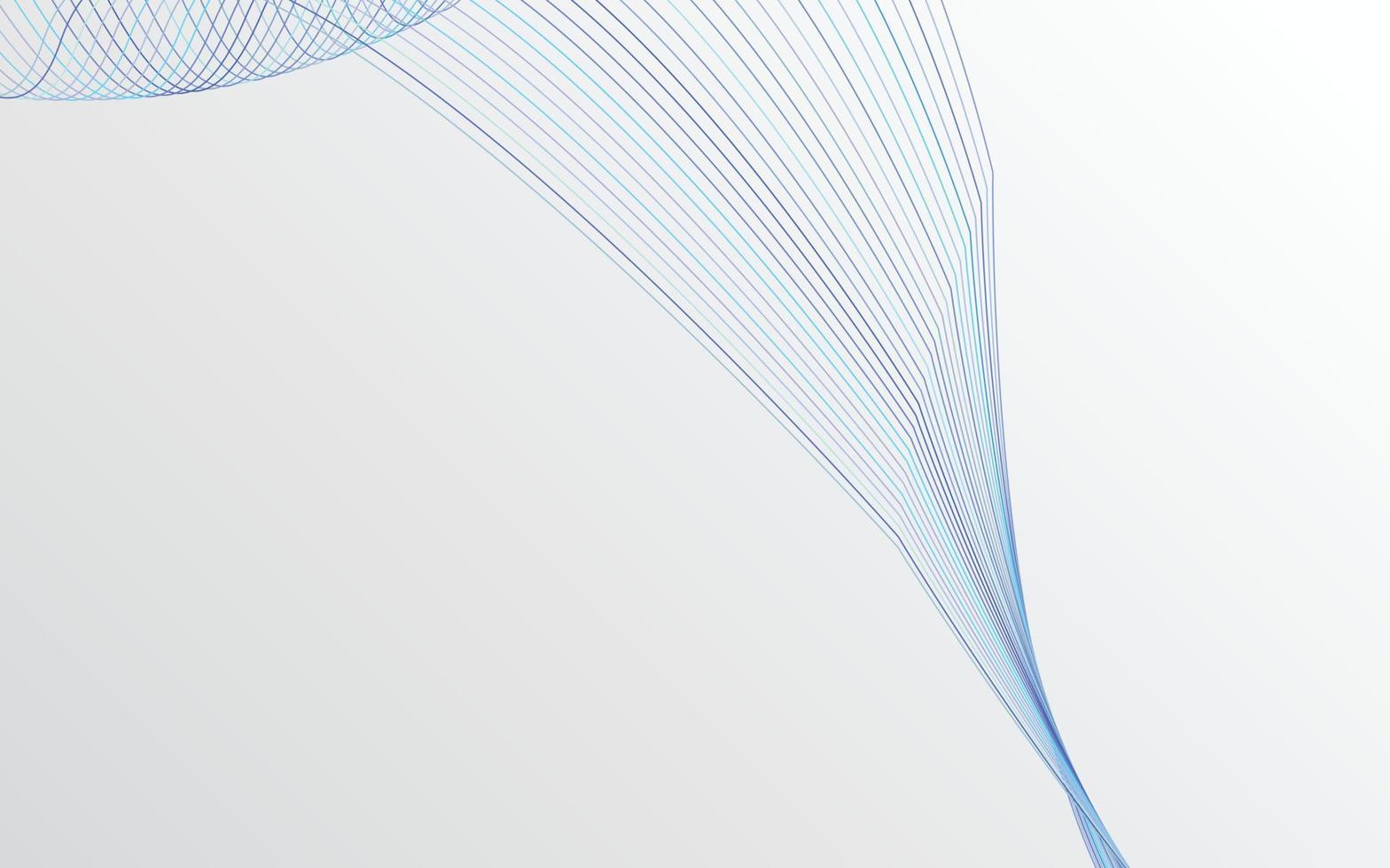 Abstract Blue Color technology Line wave background vector