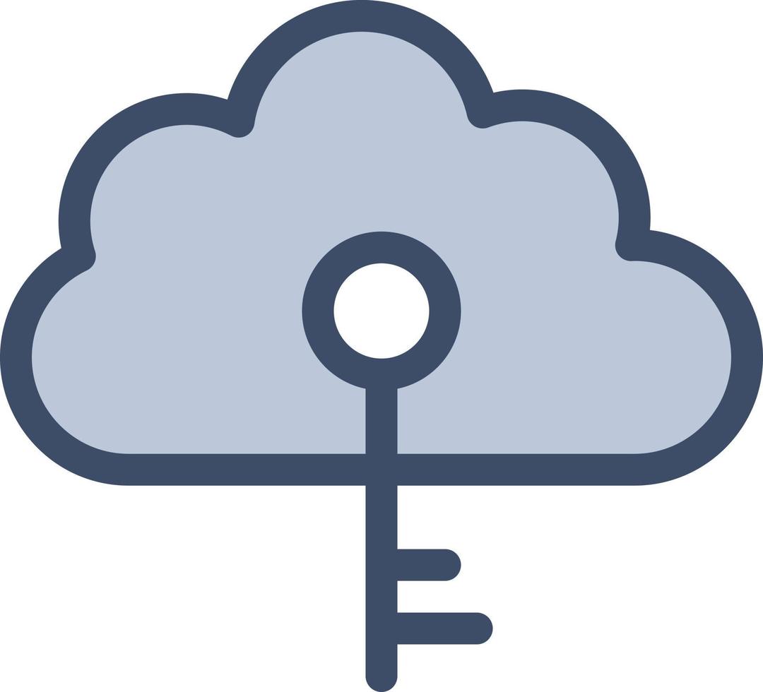 cloud key vector illustration on a background.Premium quality symbols.vector icons for concept and graphic design.