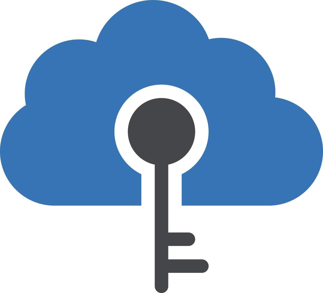 cloud key vector illustration on a background.Premium quality symbols.vector icons for concept and graphic design.