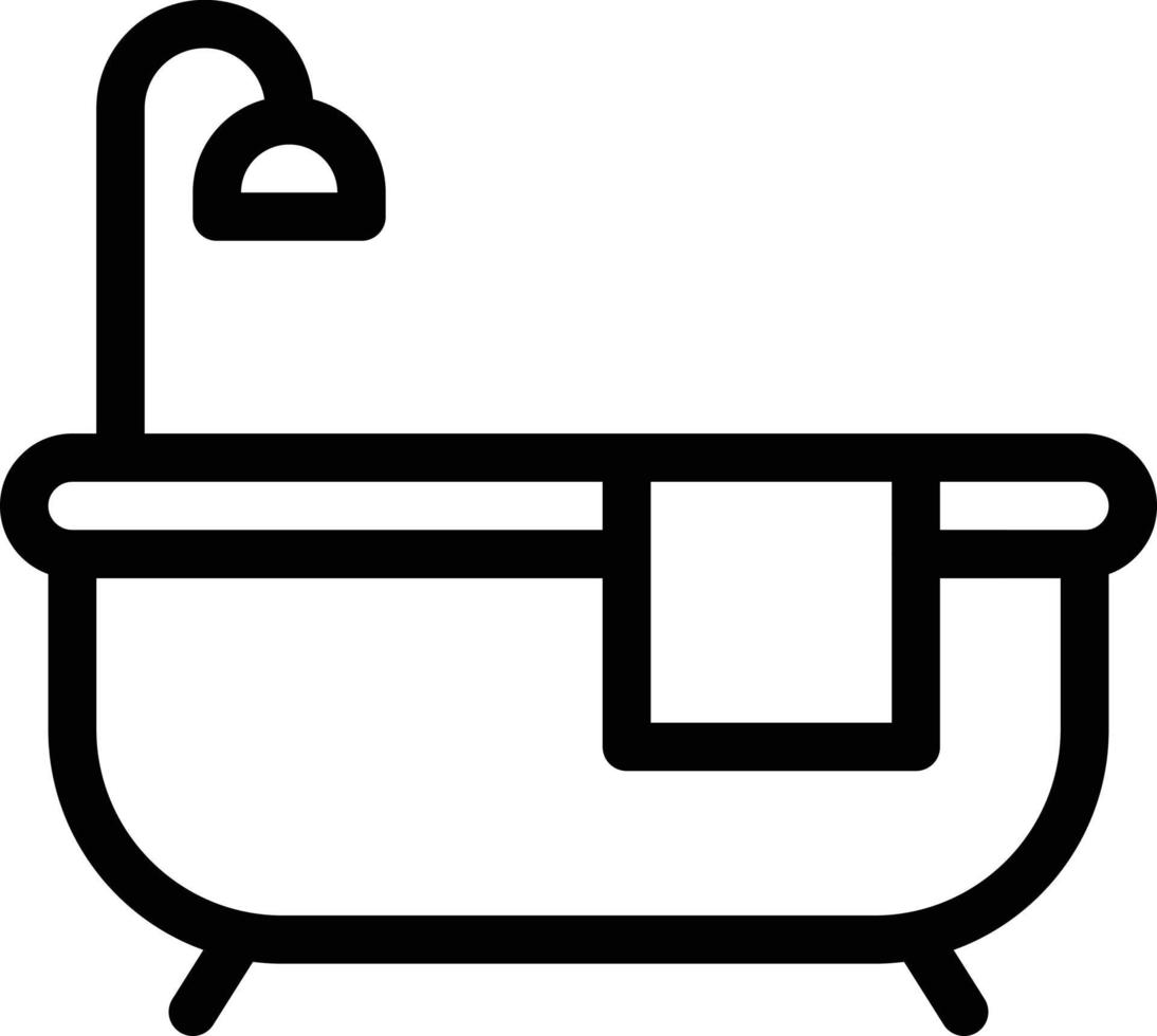 ilustración de vector de baño en un fondo. símbolos de calidad premium. iconos vectoriales para concepto y diseño gráfico.