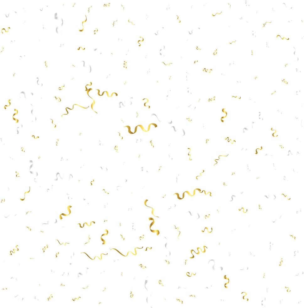 Gold Confetti Isolated On White Background. Celebrate Vector ...