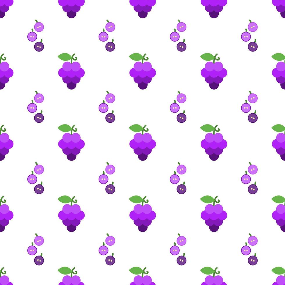 dibujos animados de uva sin fisuras de fondo. vector