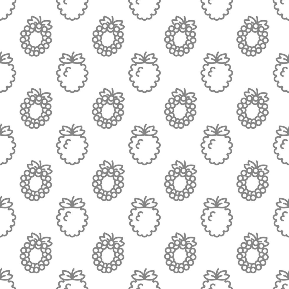 Berry seamless pattern background . vector