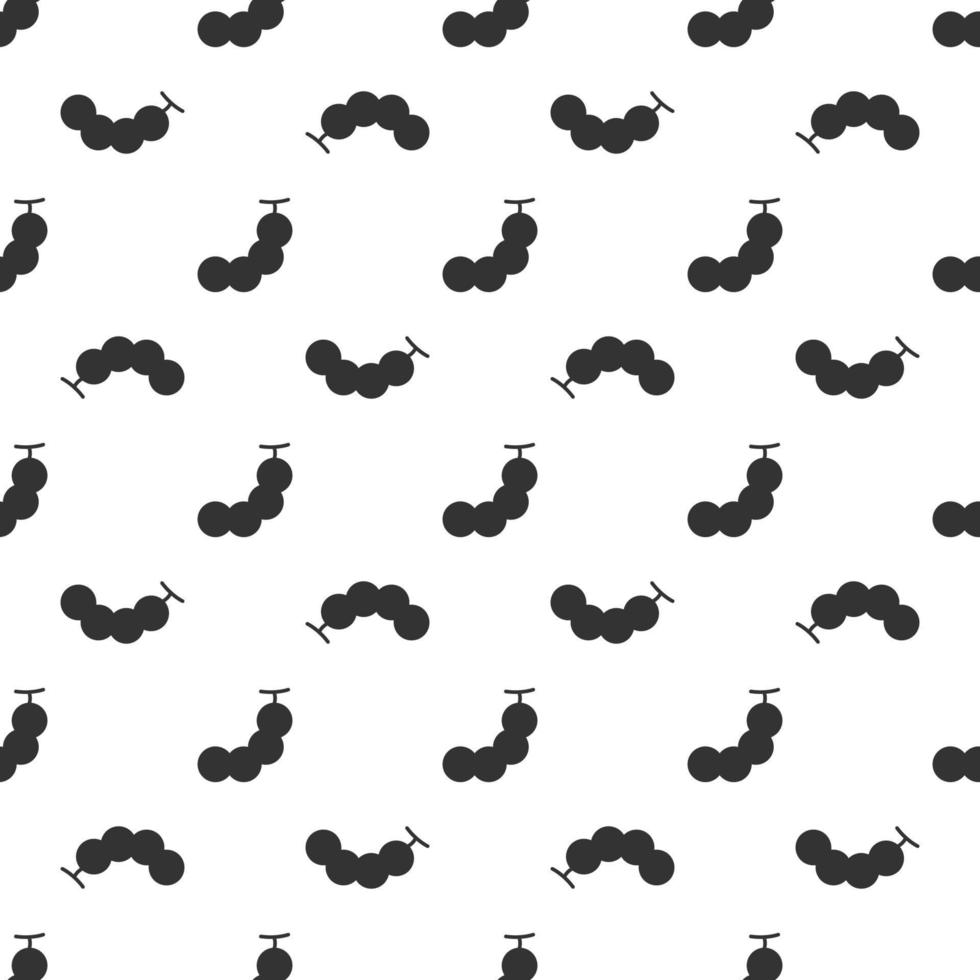 Black tamarind seamless pattern background. vector