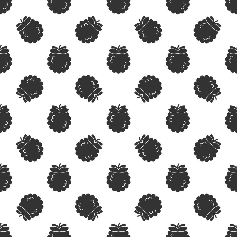 Black custard apple seamless pattern background. vector