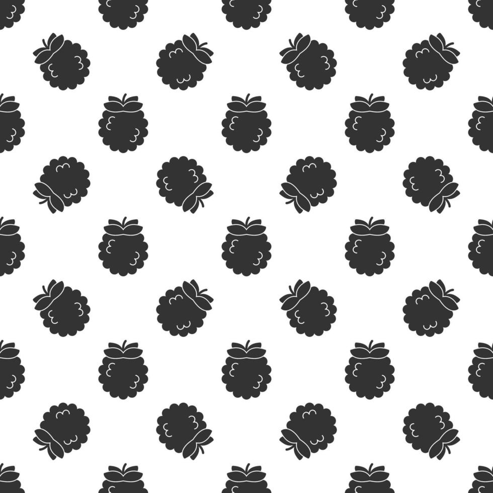 Black custard apple seamless pattern background. vector