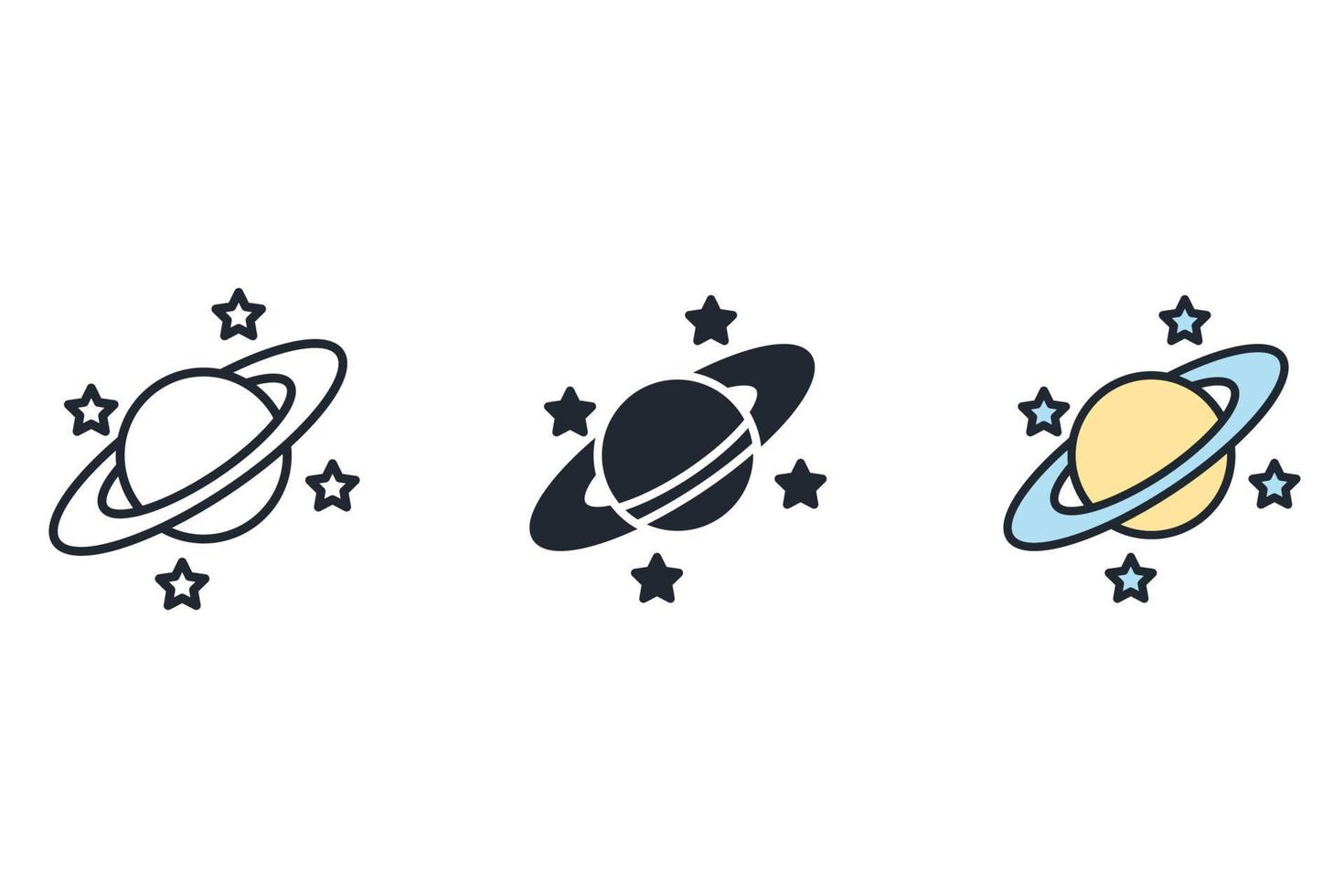 space icons  symbol vector elements for infographic web