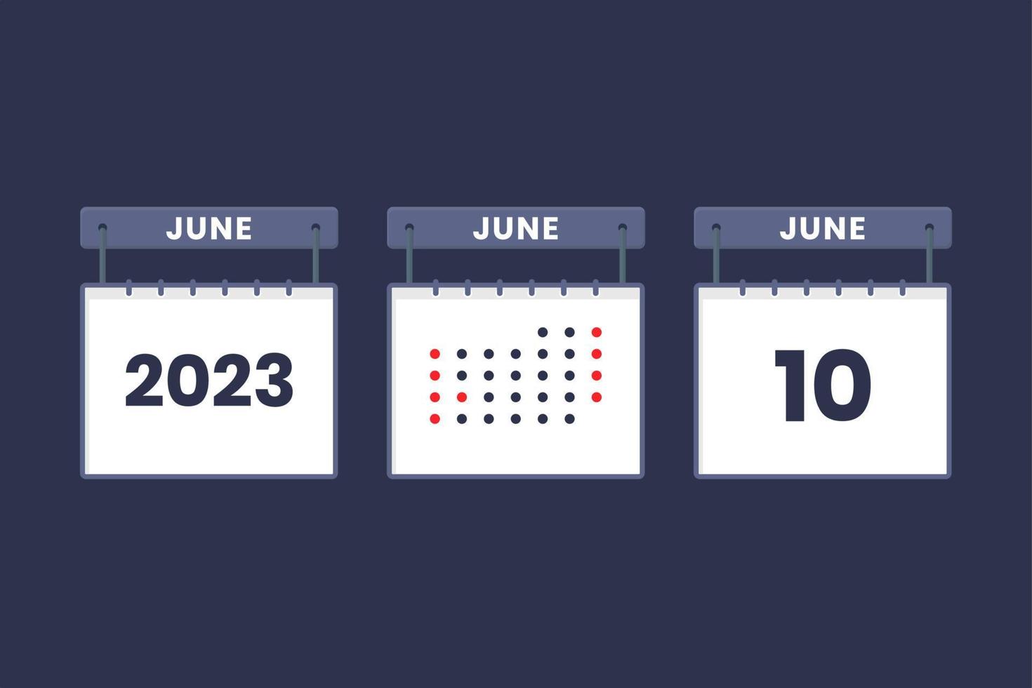 2023 calendar design June 10 icon 10th June calendar schedule 2023 calendar design June 10 icon 10th June calendar schedule