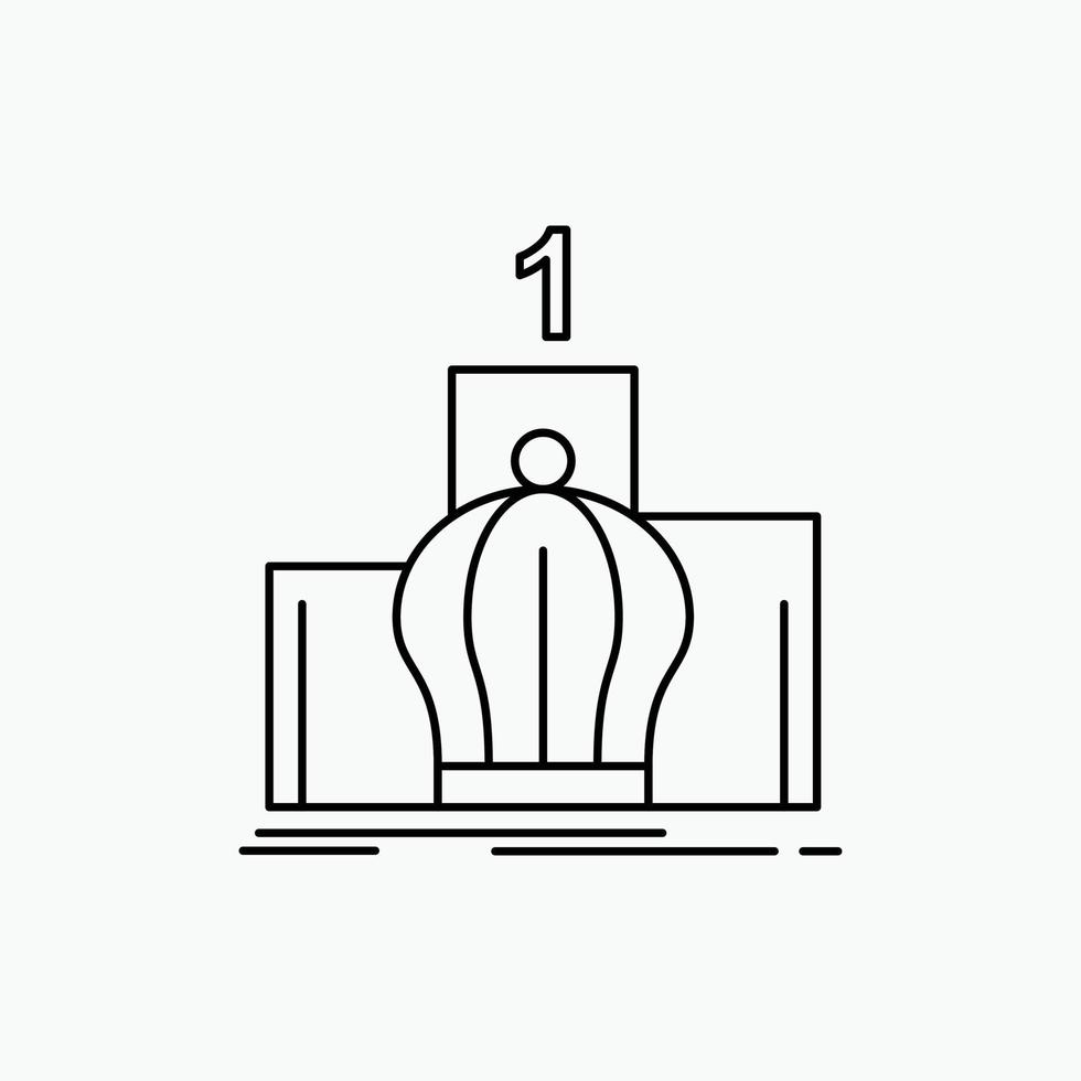 Crown. king. leadership. monarchy. royal Line Icon. Vector isolated illustration