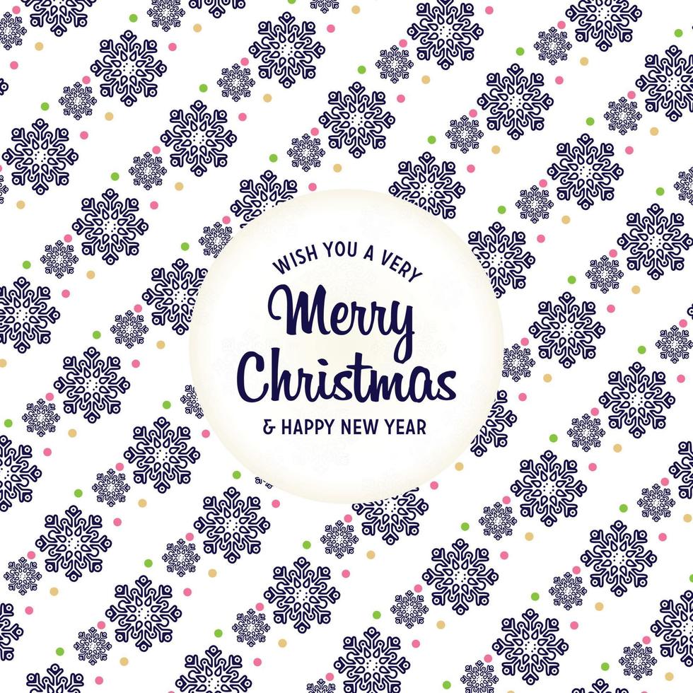 Christmas design with background pattern vector