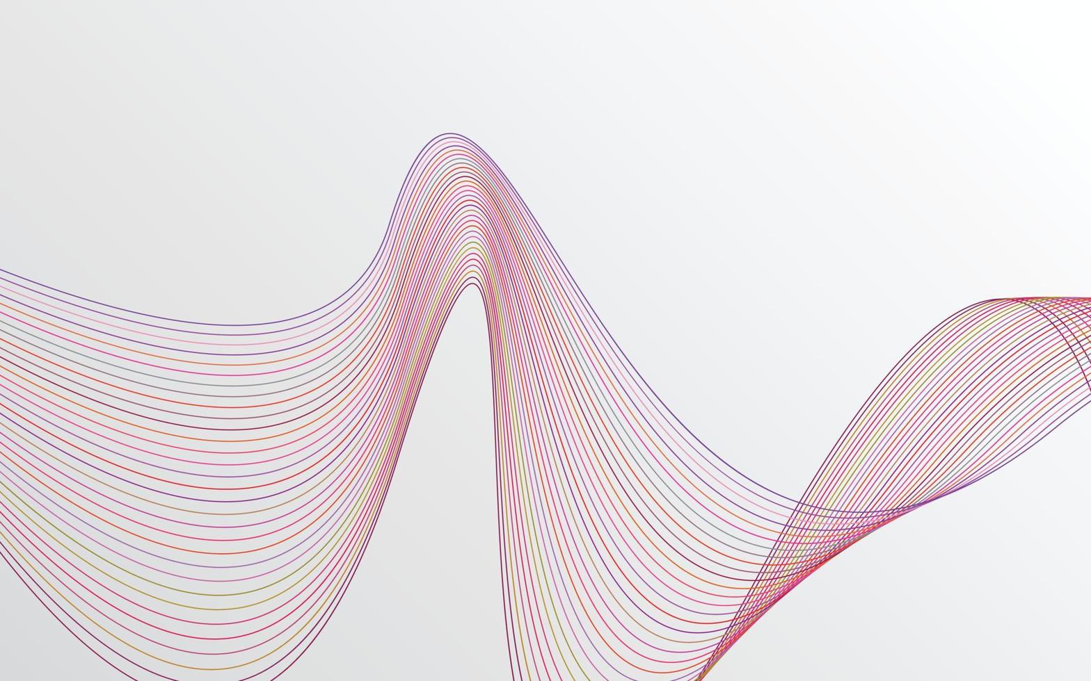 Vector abstract wave background. Red waves background 12947841 Vector