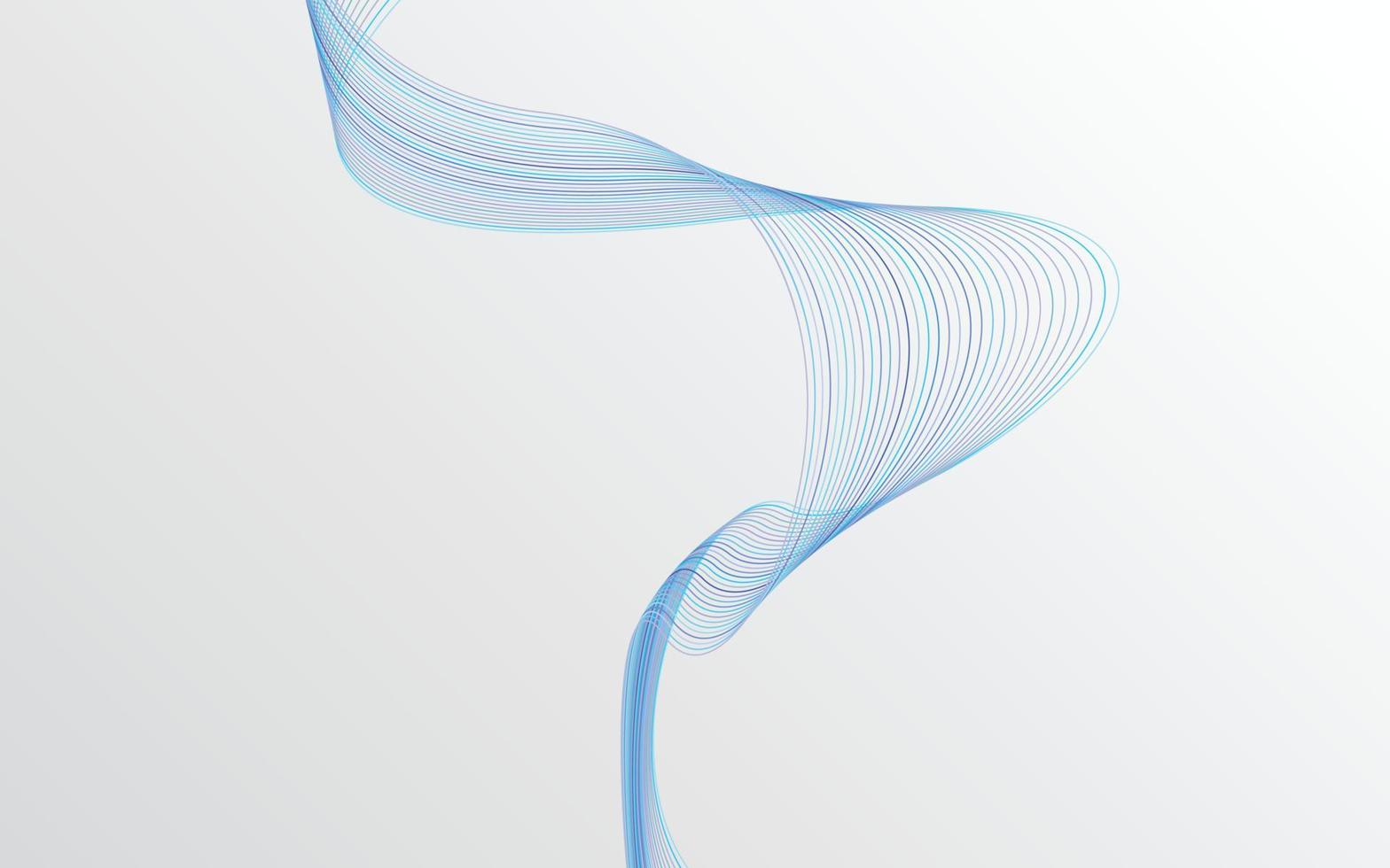 Wave of the blue colored lines. High resolution vector
