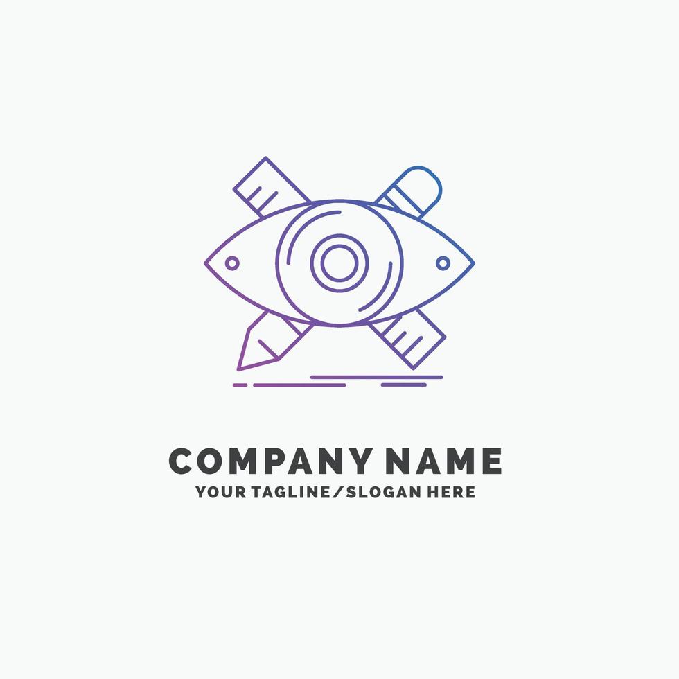 design. designer. illustration. sketch. tools Purple Business Logo Template. Place for Tagline vector