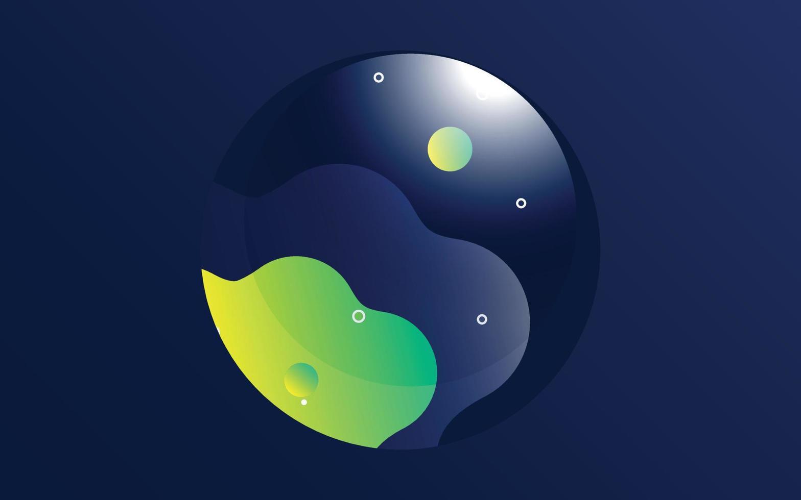 Abstract Circle Liquid shapes. Globe blobs with gradient color. stain spot design. typography or Poster. Abstract artistic design. Vector flyer