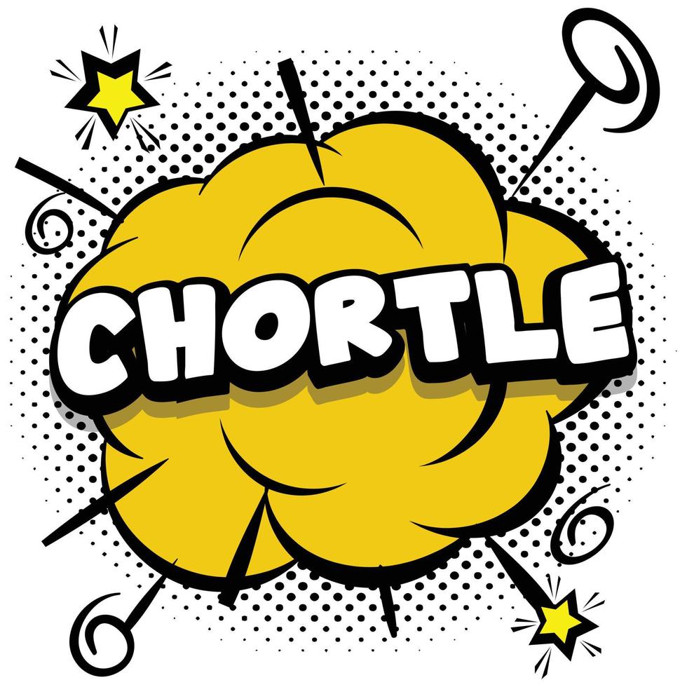 chortle Comic bright template with speech bubbles on colorful frames vector