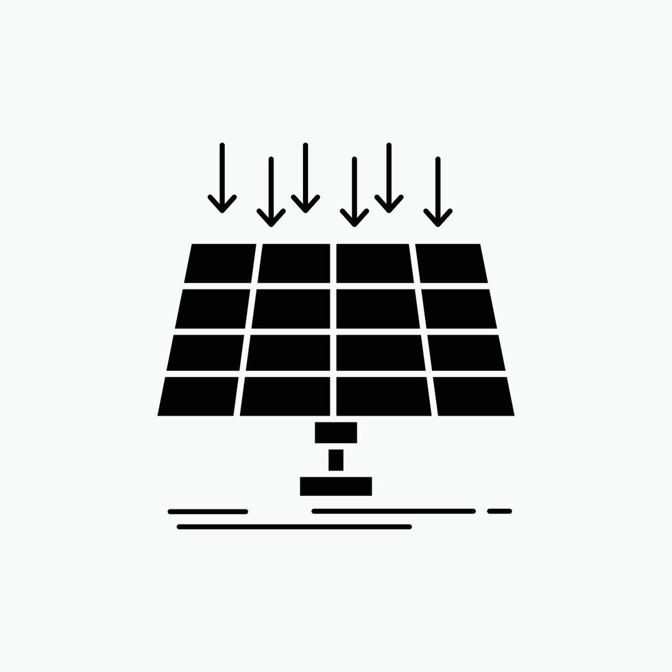 Solar. Panel. Energy. technology. smart city Glyph Icon. Vector isolated illustration