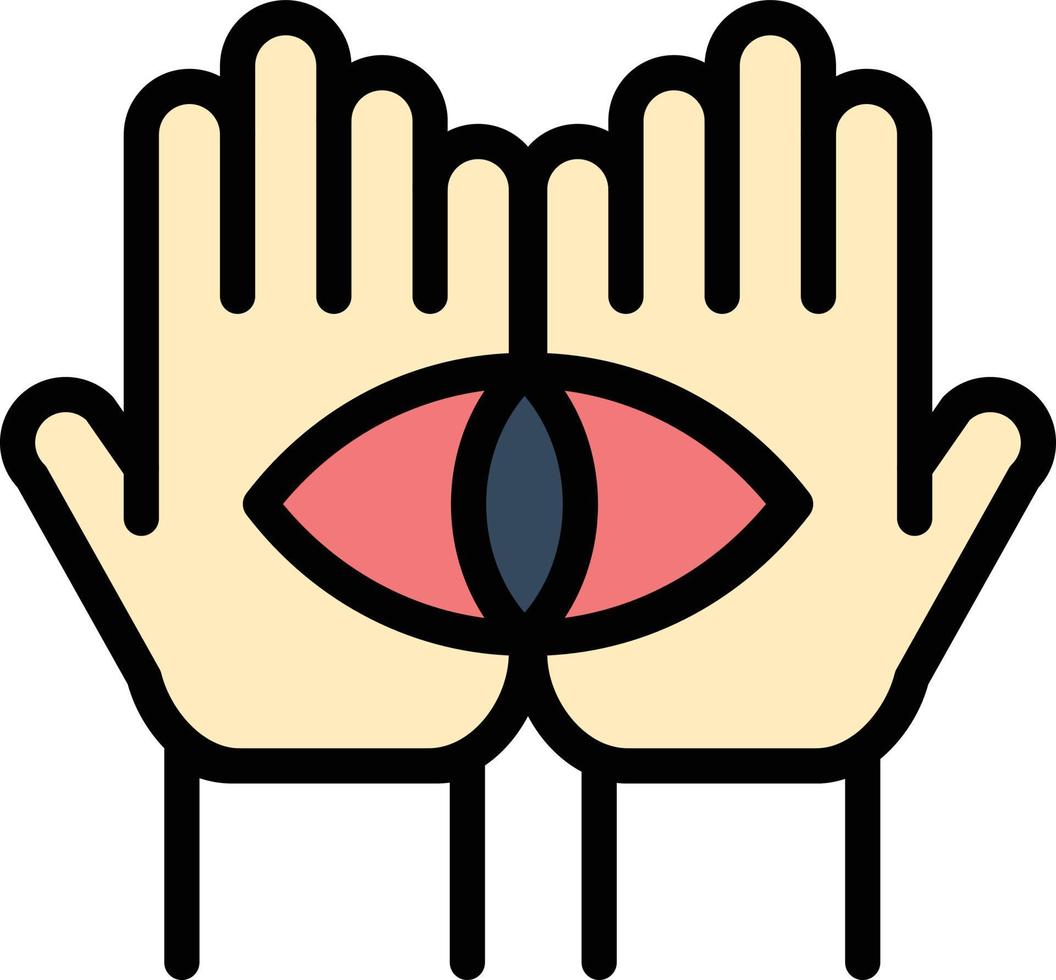 Conspiracy Destiny Medium Mystery Occult   Flat Color Icon Vector icon banner Template