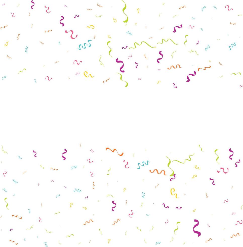 confetti concept design template holiday Happy Day. White Background Celebration Vector illustration.