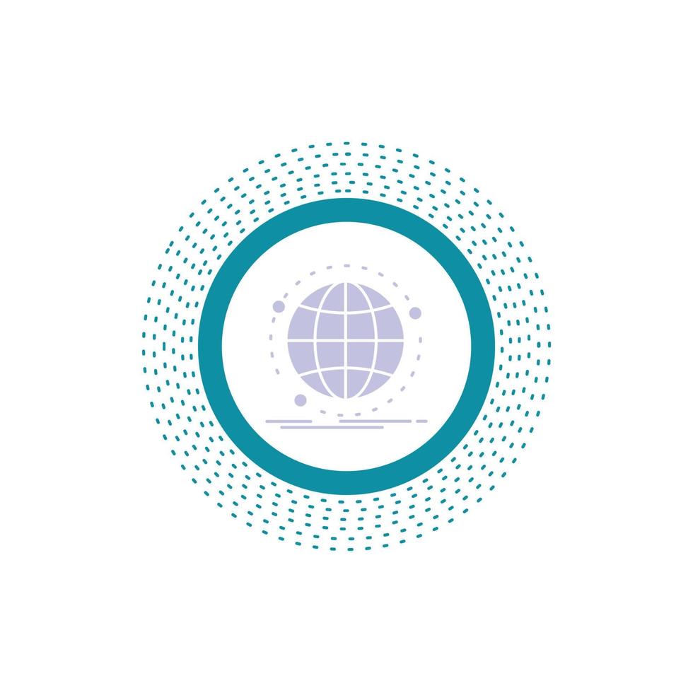 Data. global. internet. network. web Glyph Icon. Vector isolated illustration