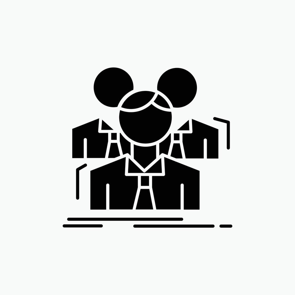 Team. teamwork. Business. Meeting. group Glyph Icon. Vector isolated illustration
