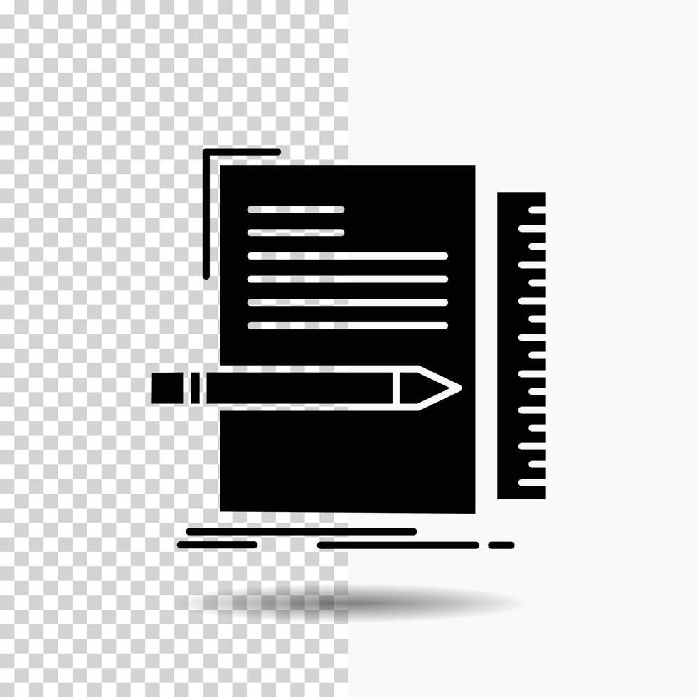 Code. coding. file. programming. script Glyph Icon on Transparent Background. Black Icon vector